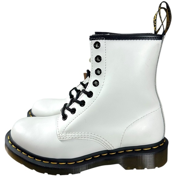 Dr. Martens 1460 Smooth Leather Lace up Boots Ladies Size 6 NWT NEW Combat Punk - Picture 4 of 16